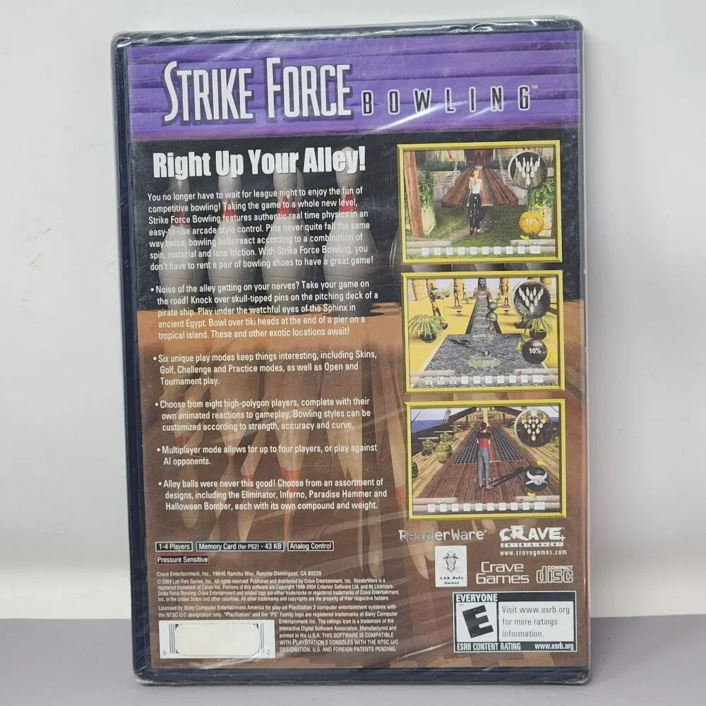 PlayStation 2 Strike Force Bowling Video Game New Sealed‎